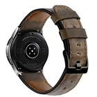 Ремешок для часов samsung Galaxy watch 46 мм, кожаный браслет для часов Gear S3 frontier Huawei watch 2 gt 46 мм, 22 мм