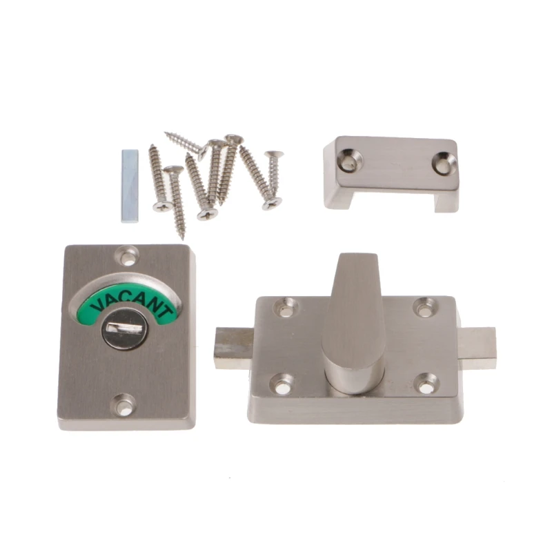 

Smooth trouble-free operation Indicator Bolt Bathroom WC Toilet Privacy Door Lock Vacant Engaged Coin Release