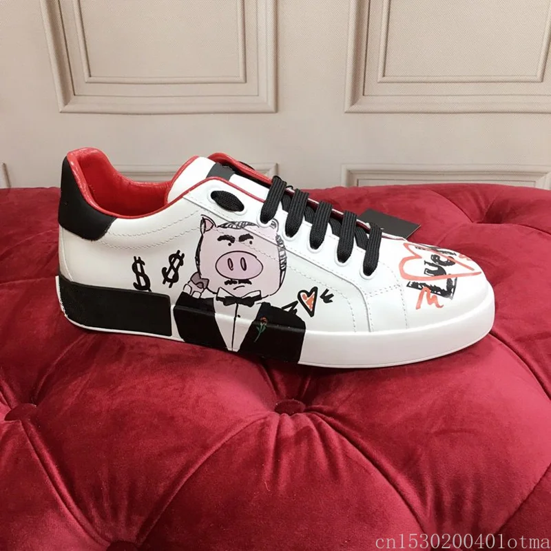 

2020 Sneakres Summer Woman Casual Fashion Sneakers Graffiti Flats Ladies Vulcanized Shoes Autumn White Sneakers Zapatos Mujer
