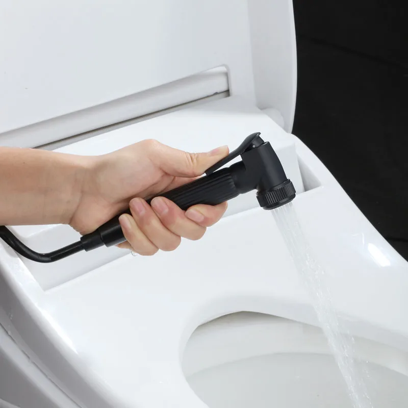 Черный смеситель для биде бытовой кран туалета и душа со шлангом анальная уборка