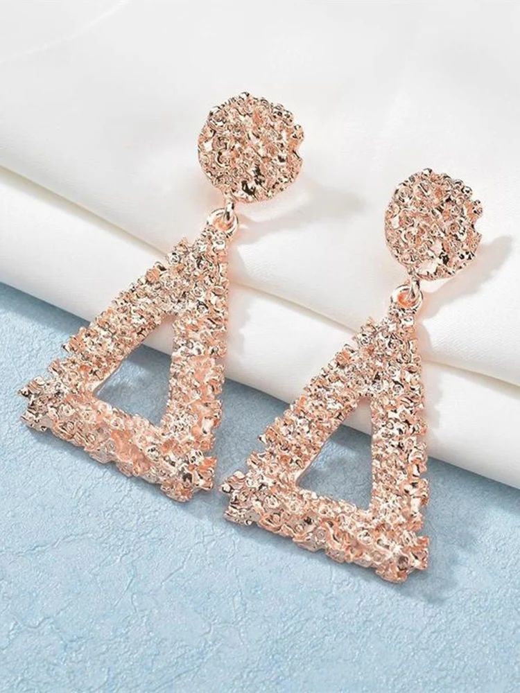 3 цвета модные геометрические розовые полые Висячие Новые Треугольные ювелирные