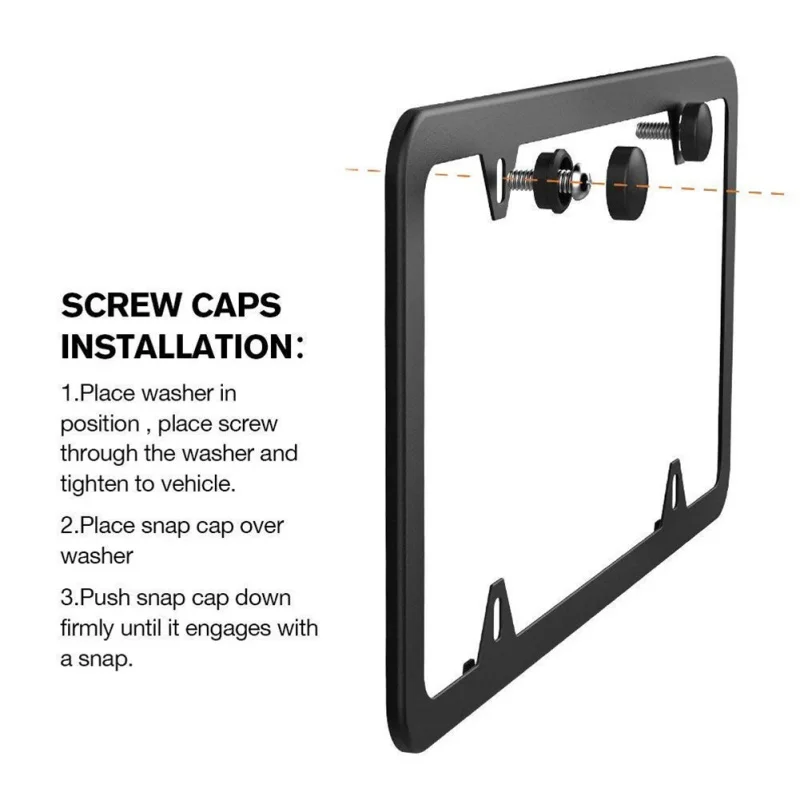 2 шт. держатель крышки номерного знака из нержавеющей стали для авто грузовой