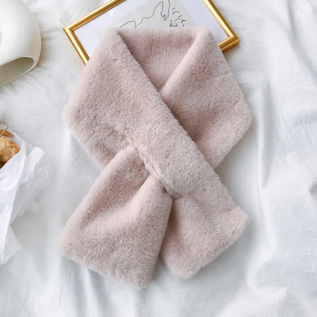 Leopard Print Scarf Warm Women Fur Scarves Fashion Poncho Autumn Winter Faux Villus Outerwear for women Stole | Аксессуары для