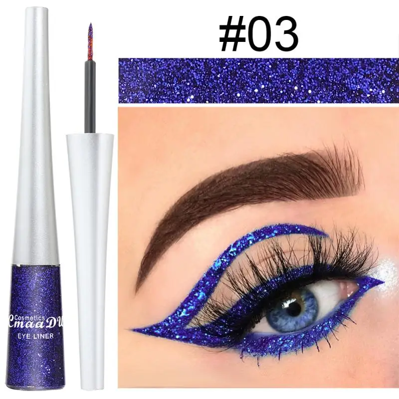 

CMAADU 16 Color Glitter Liquid Eyeliner Pearlescent Eye Shadow Long-lasting Waterproof Makeup Brighten Eye Women Cosmetic TSLM1