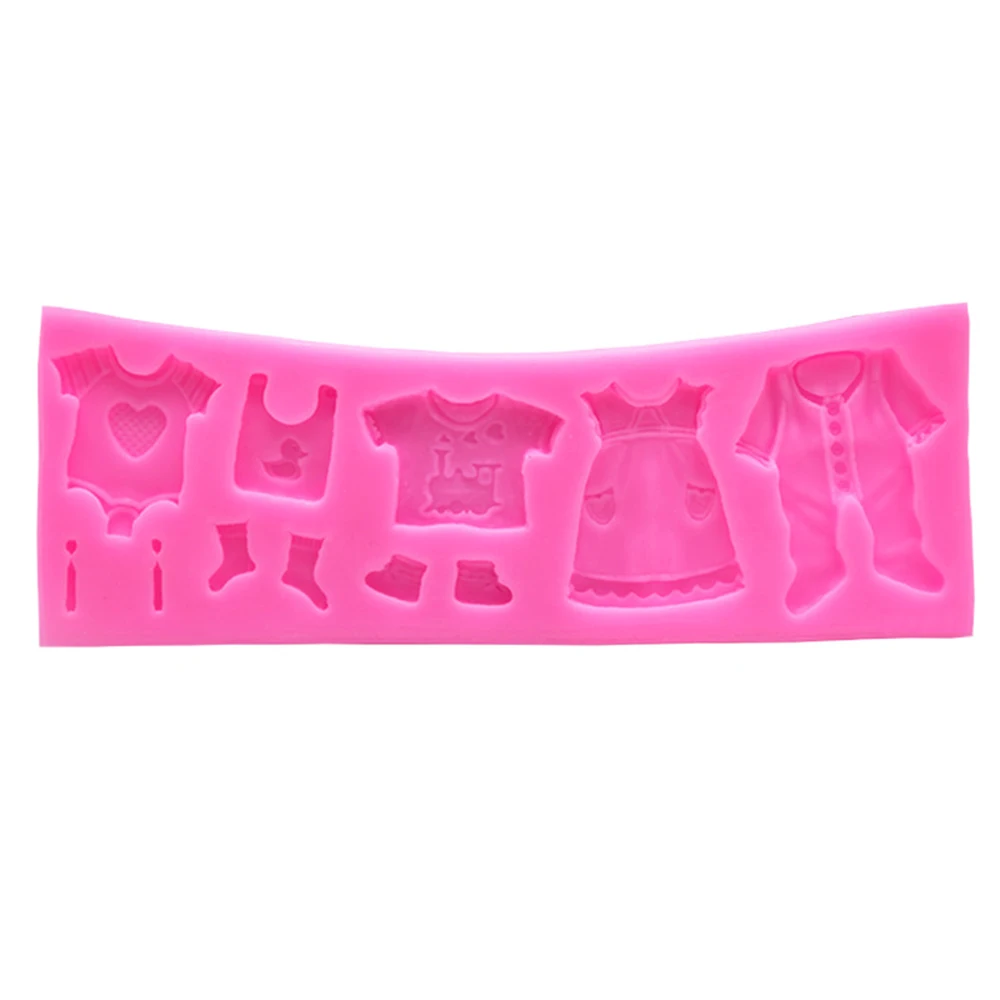 3D детская одежда душ DIY силиконовая форма для выпечки торта украшения формы
