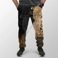 viking style jogger odin raven viking gold men for women 3d printed joggers pants hip hop sweatpants