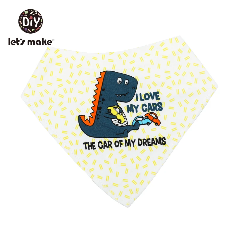 Let's Make/детские нагрудники для новорожденных хлопковая одежда с рисунком