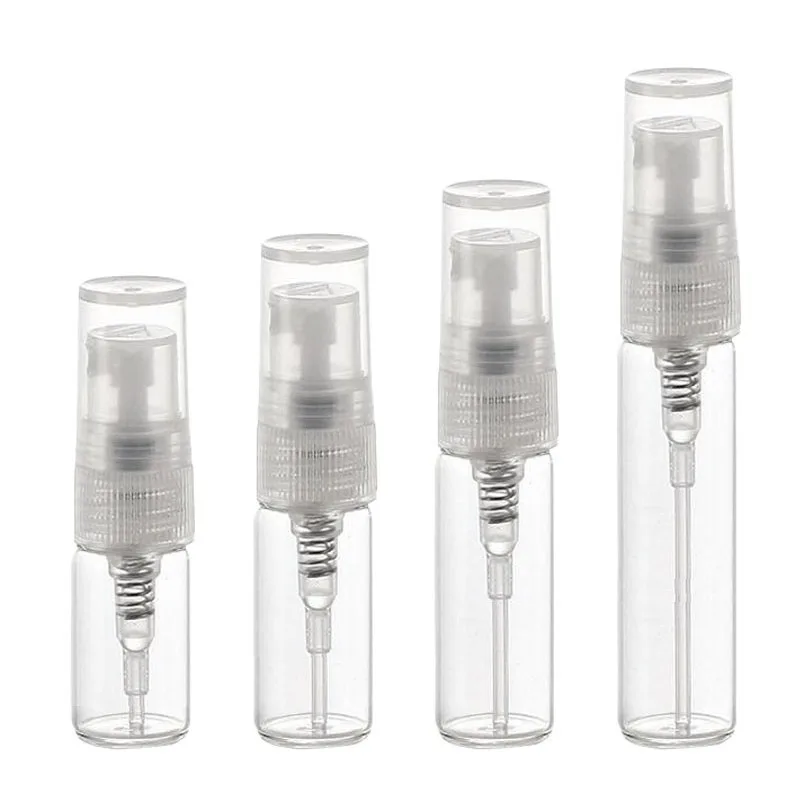 5 шт. портативный стеклянный атомайзер для парфюма 2 мл 3 мл|Многоразовые бутылки| |