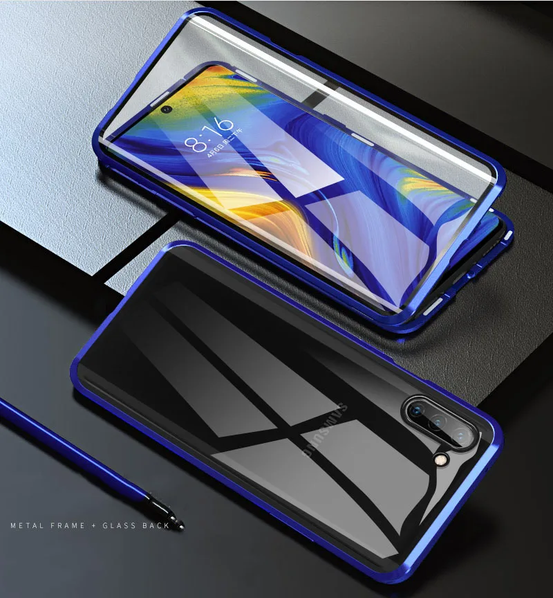 Магнитный чехол с полной защитой 360 градусов для Samsung S10 Plus Lite S20 S9 S8 Uitra A50 A51 A71 A70 A30