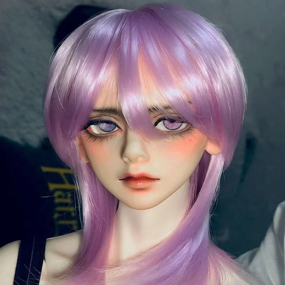 Мужская кукла с короткими волосами Детские волосы молочный шелк