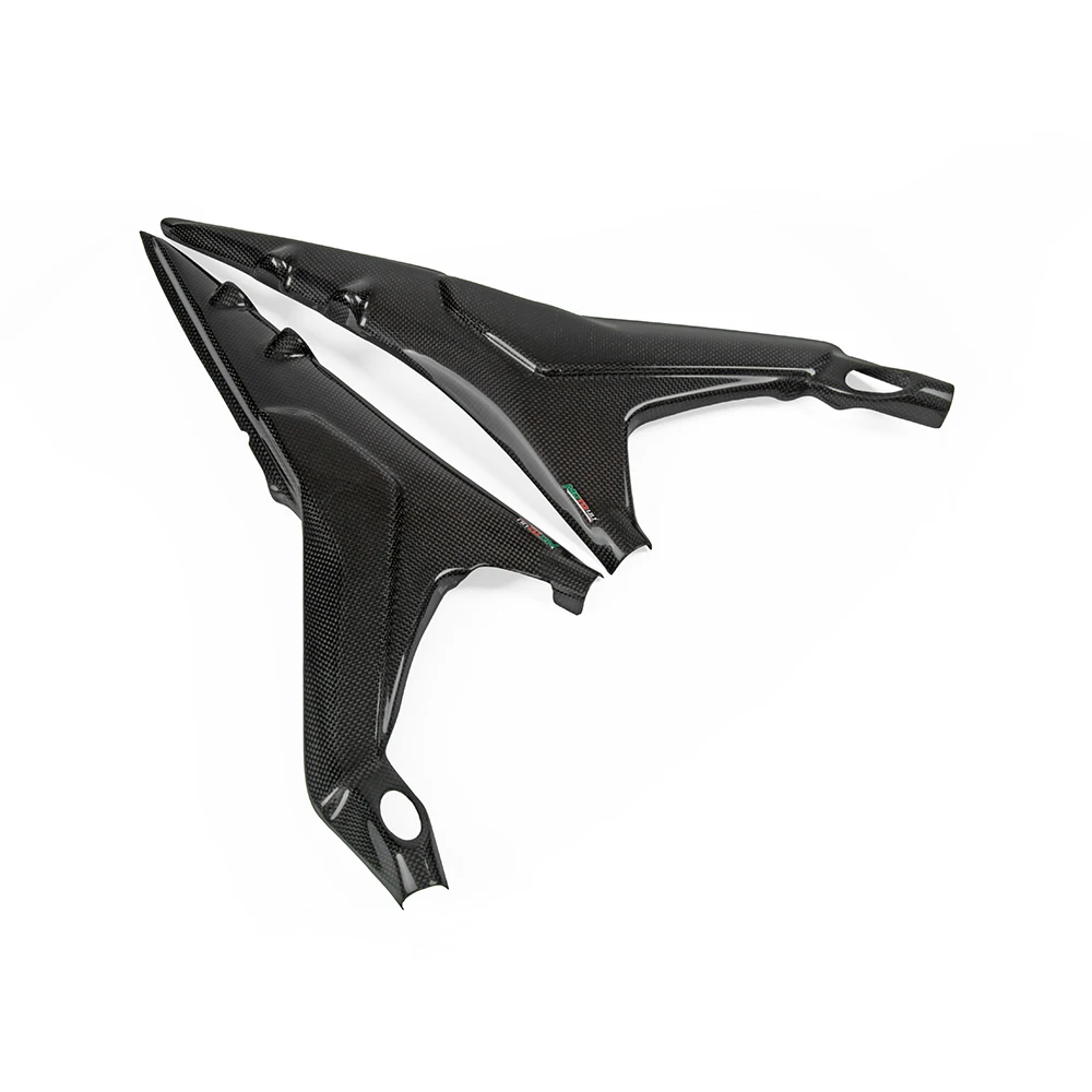 Настоящий мотоциклетный из углеродного сплава задняя панель сиденья боковой