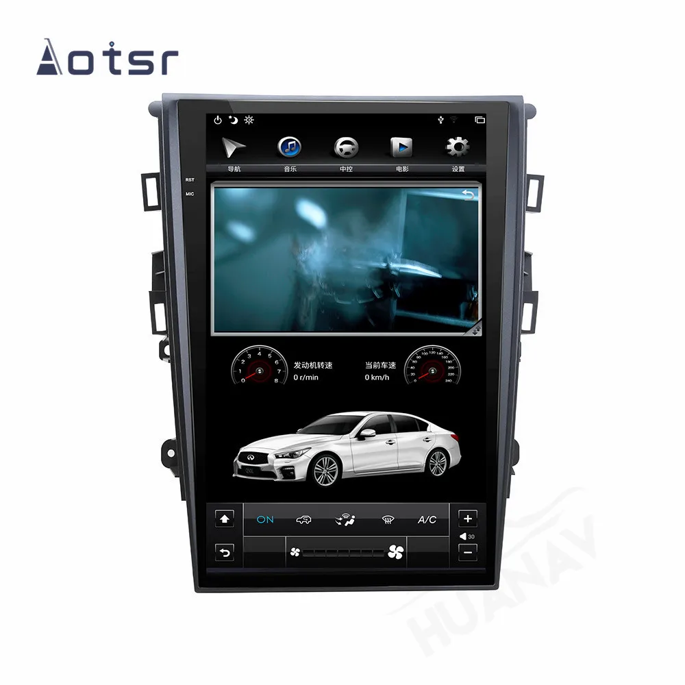 Android 9 0 Tesla стиль gps навигация для Ford Mondeo MK5 2013-2019 Авто Радио Стерео Coche вертикальный