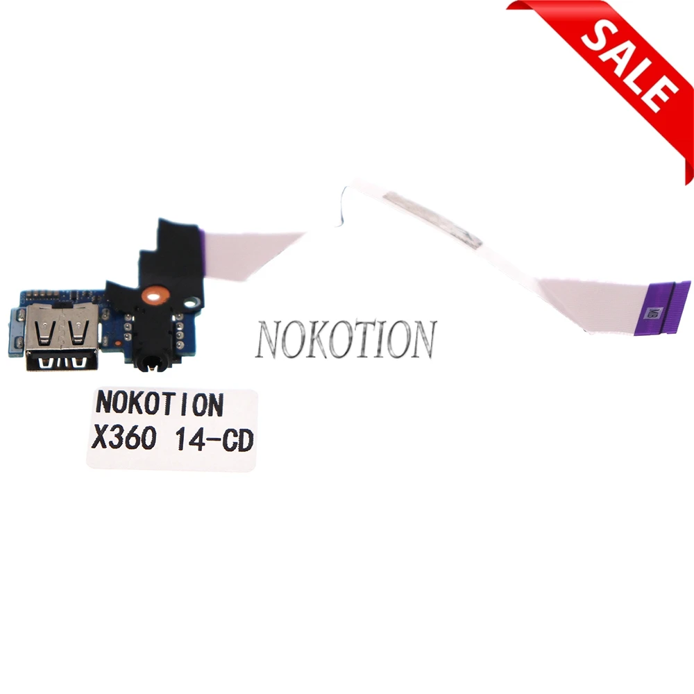

Звуковая USB-плата Nokotion 448.0E803.0011 для HP Pavilion x360 Convertible 14-CD 14m-CD TPN-W131 с кабелем