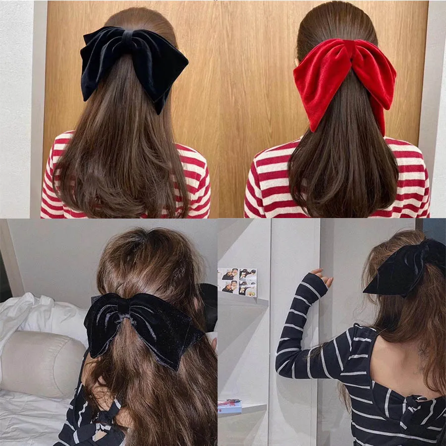 Заколка для волос Женская Весенняя с большим бантом |