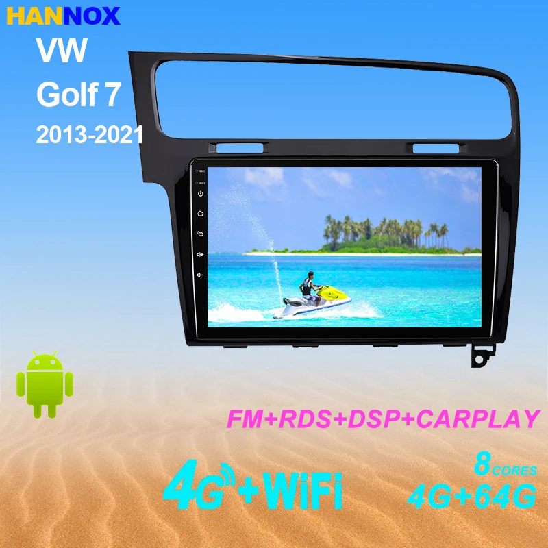 

3G + 32G Android11.0 Car Multimedia Player for VW Volkswagen Golf 7 VII 2013-2021 Car-Radio GPS Navigation WIFI-Bluetooth