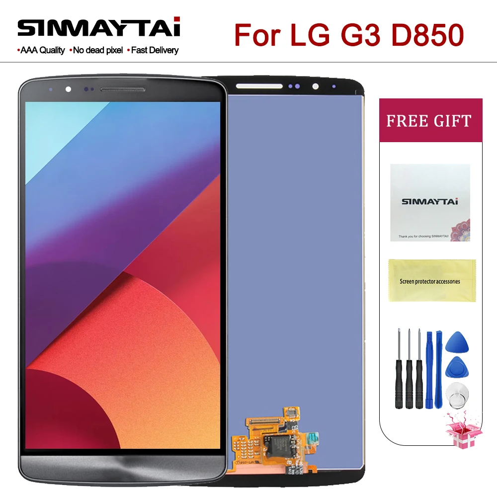 5 &quotG3 дисплей для LG G3 ЖК сенсорный экран дигитайзер с рамкой сменный D850 D851