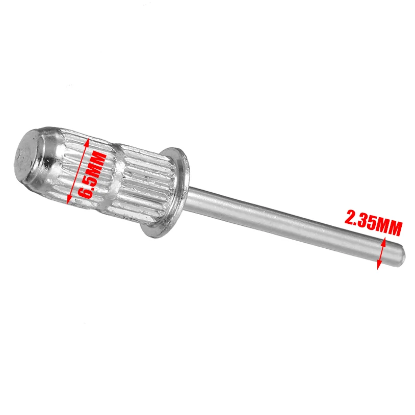 

2.35mm Nail Power Drill Bit Nails Sanding Mandrel Drum Manicure Pedicure Grinding Tools