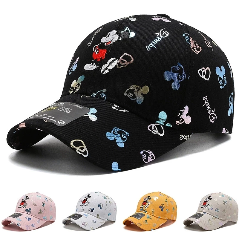 

2021 Disney plus Mickey Mouse Hat Boys Girl Caps Minnie Mouse Anime Woman Man Adult Baseball Caps Adjustable kids brithday gifts