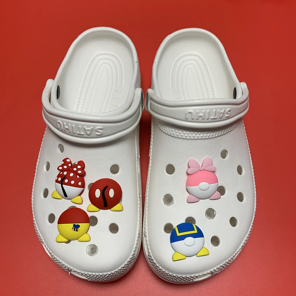 

Single Sale 1pcs Shoe Charms Cartoon Garden Shoe Accessories Buckle Decorations Fit Croc Wristband JIBZ Kids X-mas K2