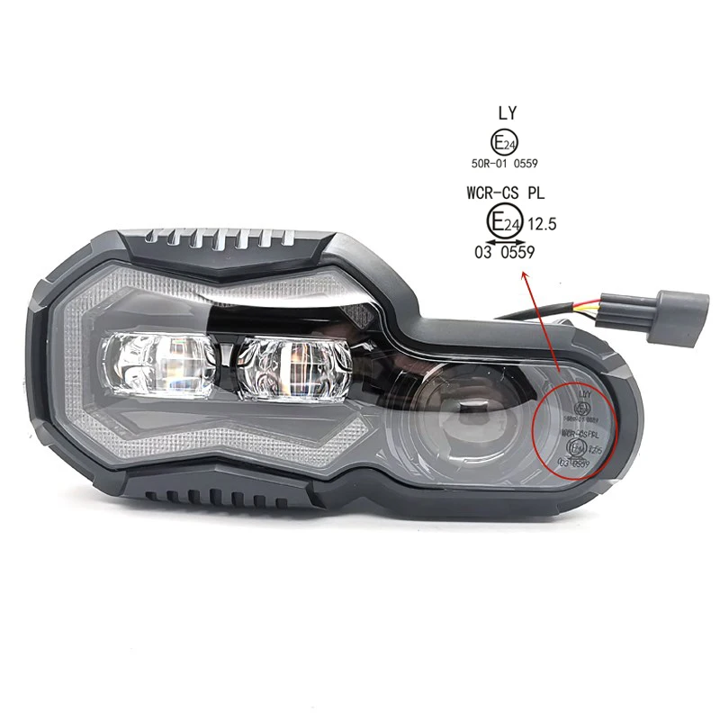 

Фара для мотоцикла, фара для BMW F800GS, F800R, F700GS, F650GS, для приключений мотоциклов, полный светодиодный проектор, фара в сборе