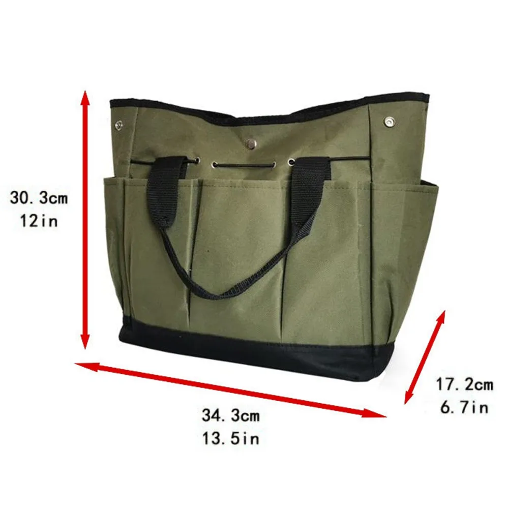 

Large Capacity Oxford Gardening Storage Garden Plant Tool Bag For Garden Tool Kits Storage For Gardening Tools, Seeds, Fertilize