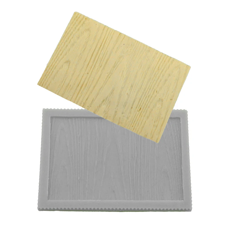 Wood Grain Pattern Silicone Fondant Cake Mold Trunk Texture Paste Sugar Craft Border Decorating Mould Baking Tools |