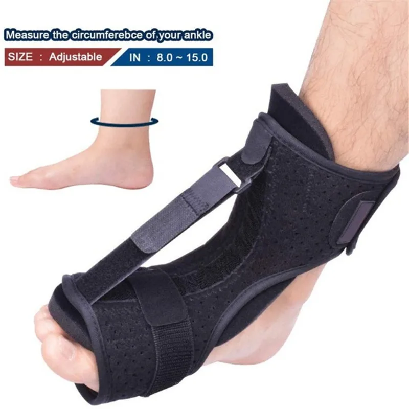 

2pcs Adjustable Plantar Fasciitis Foot Splint Drop Orthosis Stabilizer Brace Ankle Support Pain Relief Night Splints Correction