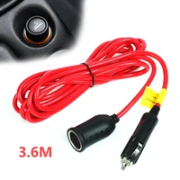 12v 10a car cigarette lighter extension cord 3 5 m socket styling charger cable female socket plug car cigarette accessories