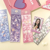 1pc fantasy feather series sticker kawaii rainbow alphabet stickers creative lable decor photo diary album korean stationery