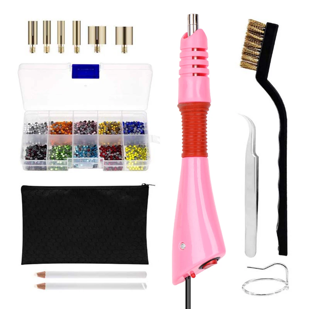 Горячая фиксация аппликатор DIY Набор горячий горный хрусталь кристалл машина