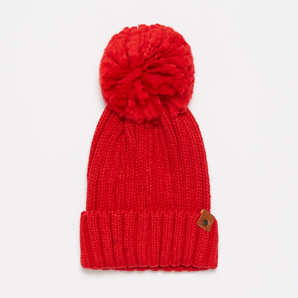 Metersbonwe зимние женские шапки с помпоном женская модная вязаная шапка одноцветная