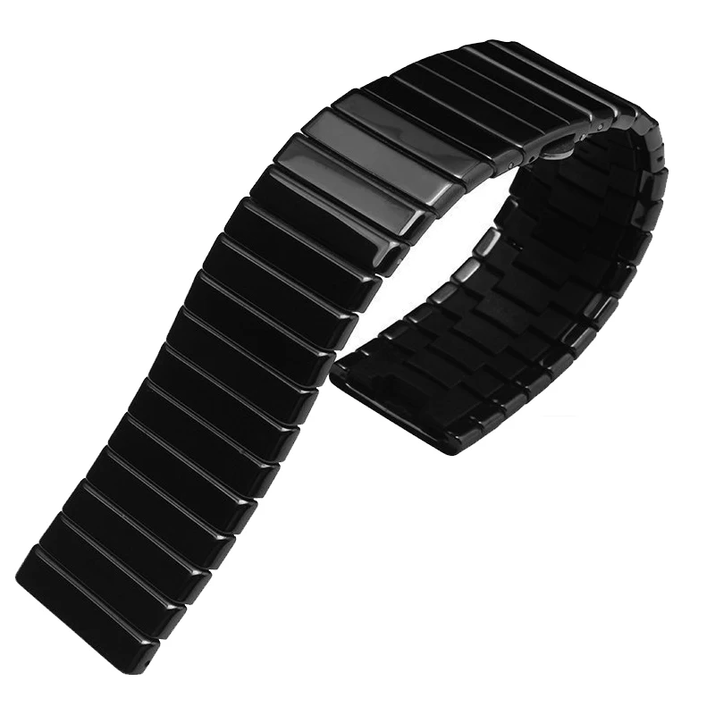 Для RADO черный алмаз керамика цепь Интегральная керамическая серия ремешок для часов мужские часы водонепроницаемые 19 мм 24 мм 27 мм