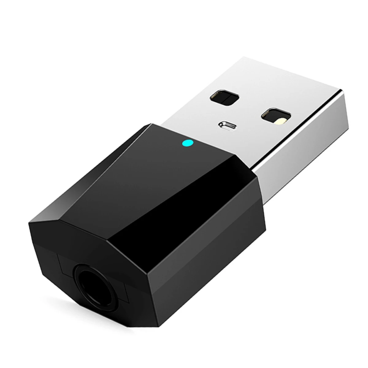 DC 5 В USB пластик черный беспроводной Bluetooth 4,2 аудио стерео приемник для 3,5 мм автомобиля AUX динамик наушников синий светодиодный индикатор