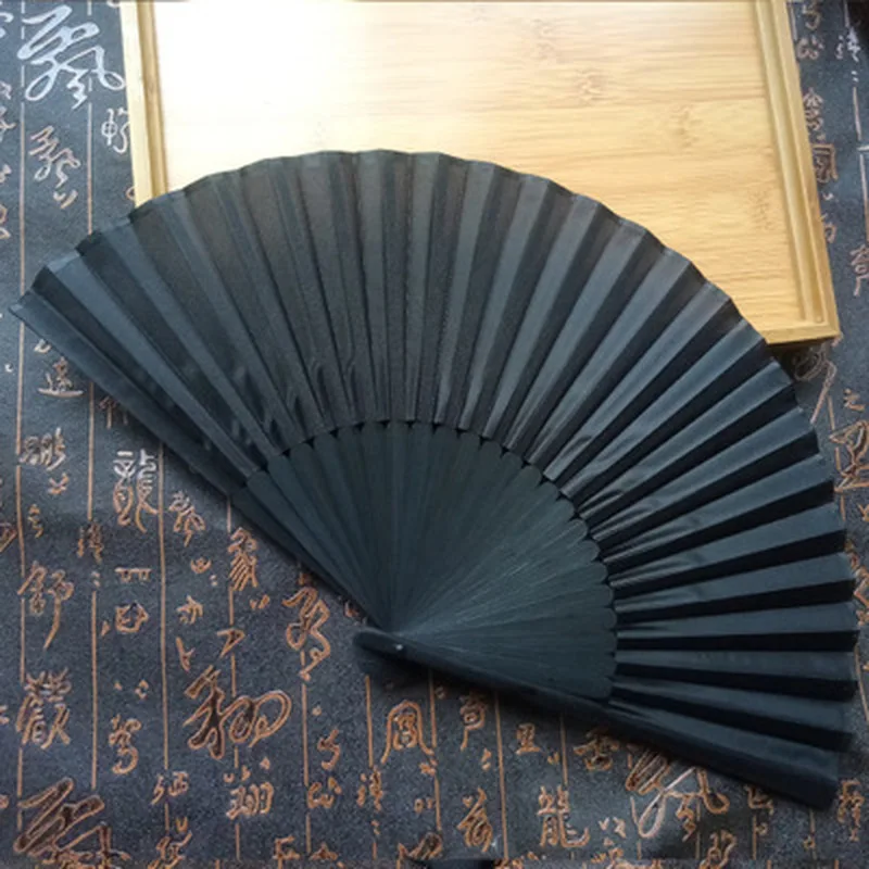 

1PC Chinese Style Black Vintage Hand Fan Folding Fans Dance Wedding Party Favor New Arrivals