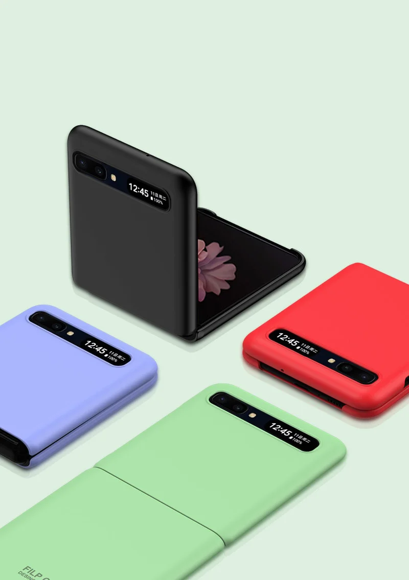 Подходящий для Samsung Galaxy Z Флип-флип 5G чехол Роскошный прозрачный жесткий
