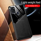 Роскошный противоударный чехол с текстурой под кожу чехол для Samsung A21S A51 A71 A41 A81 A10S A20S A50 A50S A30S A70 A70S M60S автомобильный держатель