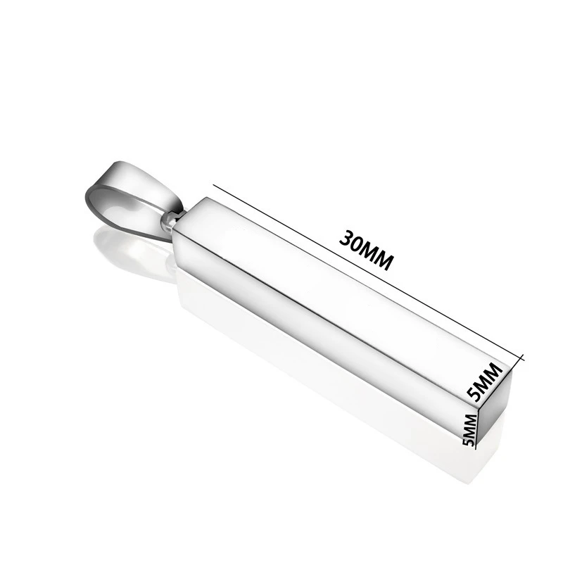 

Diabetic Medical Alert Pendant Necklace Stainless Steel Wishing Pillar Columnar Disease SOS Necklaces Women Men Fashion Jewelry