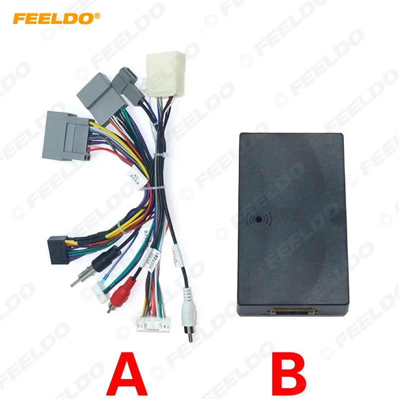 16pin Android Power Calbe Adapter With Canbus Box For Honda Civic Crv Media Wiring Harness