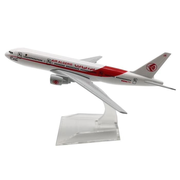 

16CM 1:400 Boeing B777-200 Model Air Algeria Airlines Airways W Base Alloy Aircraft Plane Collectible Display Model Collection