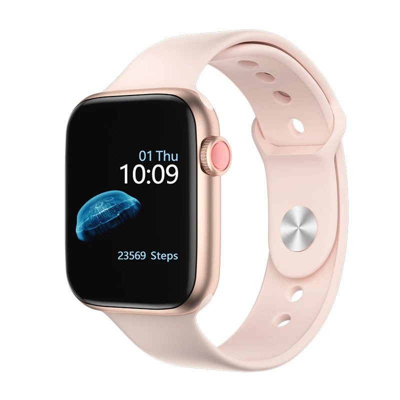 Pink 1,5" умные часы для мужчин IWO 8 Plus, водонепроницаемые, с монитором сердечного ритма, артериального давления, женские Смарт-часы для Android IOS PK IWO 8 10 11 - Цвет: Pink