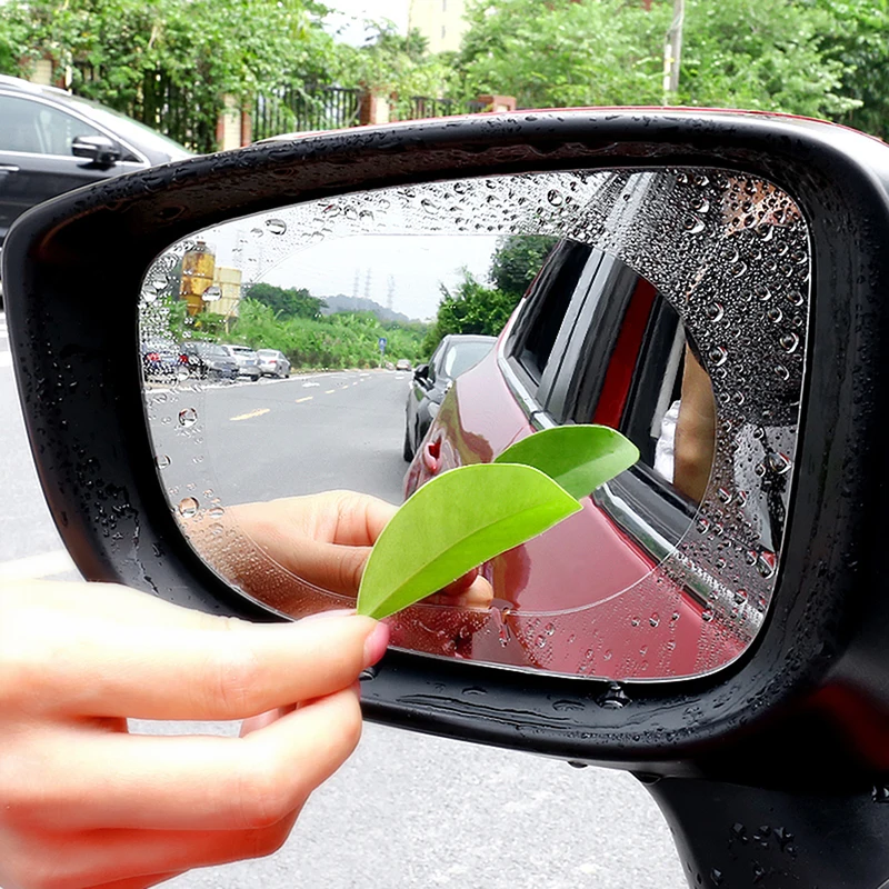 

A Pair Of Car Sticker Film Car Mirror Window Clear Film Membrane Anti-glare Waterproof Anti Fog Car Rearview Mirror Protective