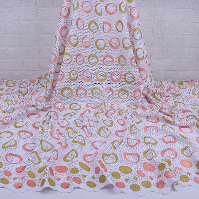 Новейшая африканская сухая хлопковая кружевная ткань 2020 Высокое качество чистая