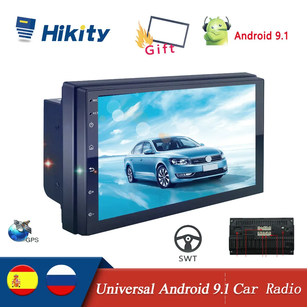 Hikity Android 9 1 2 Din автомобильное радио 7 &quotавтомобильный мультимедийный плеер