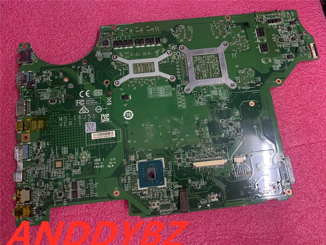 Материнская плата DDR4 для ноутбука MSI MS-16J51 VER: 1 0 с SR2FQ I7-6700HQ 2 6 ГГц CPUGTX 960M GPU MB 100%