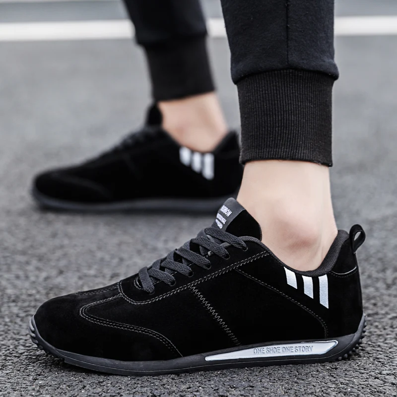 

Outdoor Shoes Hiker Leather Sneakers Outdoor Breathable Men Casual Sports Shoes Fashionable Comfortable Non-Slip Men Shoes