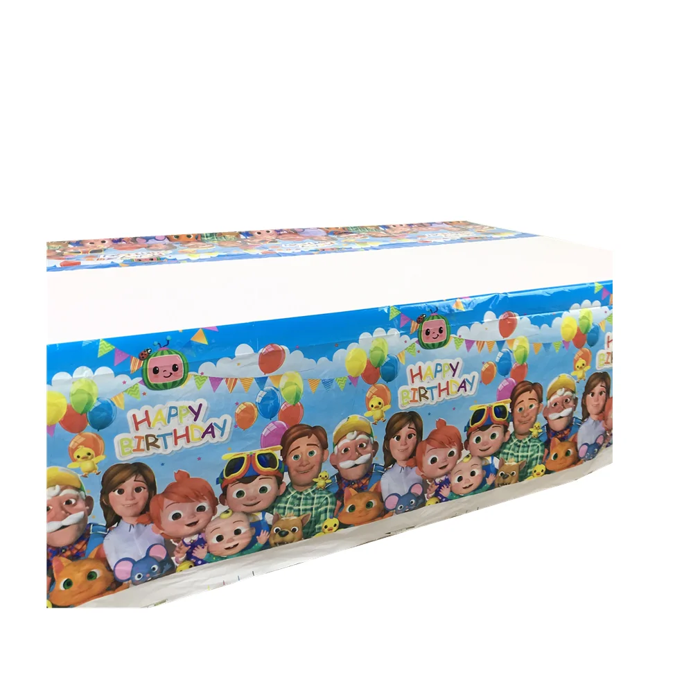 

81/51pcs suitable for 20/10 people Cocomelon party Fun Cocomelon party tableware set children birthday party supplies decoration