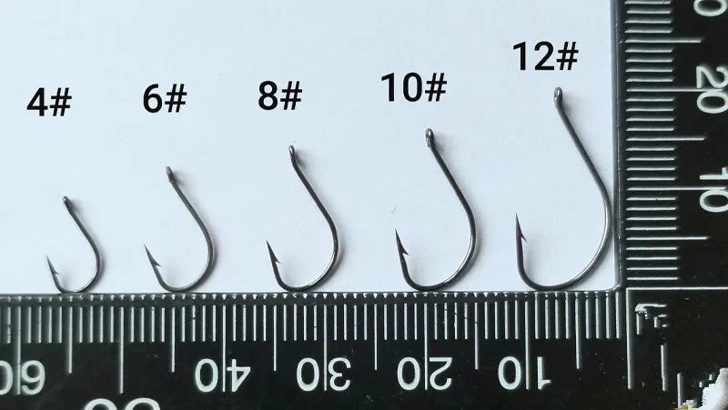 Fishing Hook Slight Slime Thin Hooks Stream High Carbon Steel Barbed Fishhook Lot 20 Pieces Sale