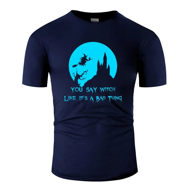 Модная мужская футболка на Хэллоуин с круглым воротником Классическая в стиле