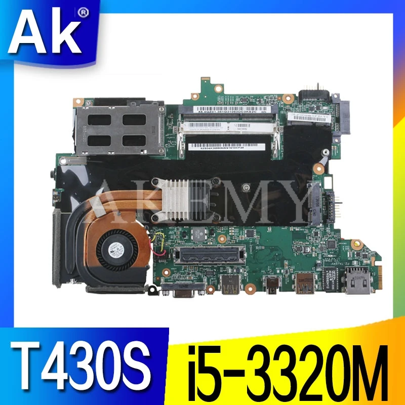 Высокое качество для Thinkpad T430S T430SI материнская плата ноутбука 04X3687 с SR0MY I5 3320M cpu HM76
