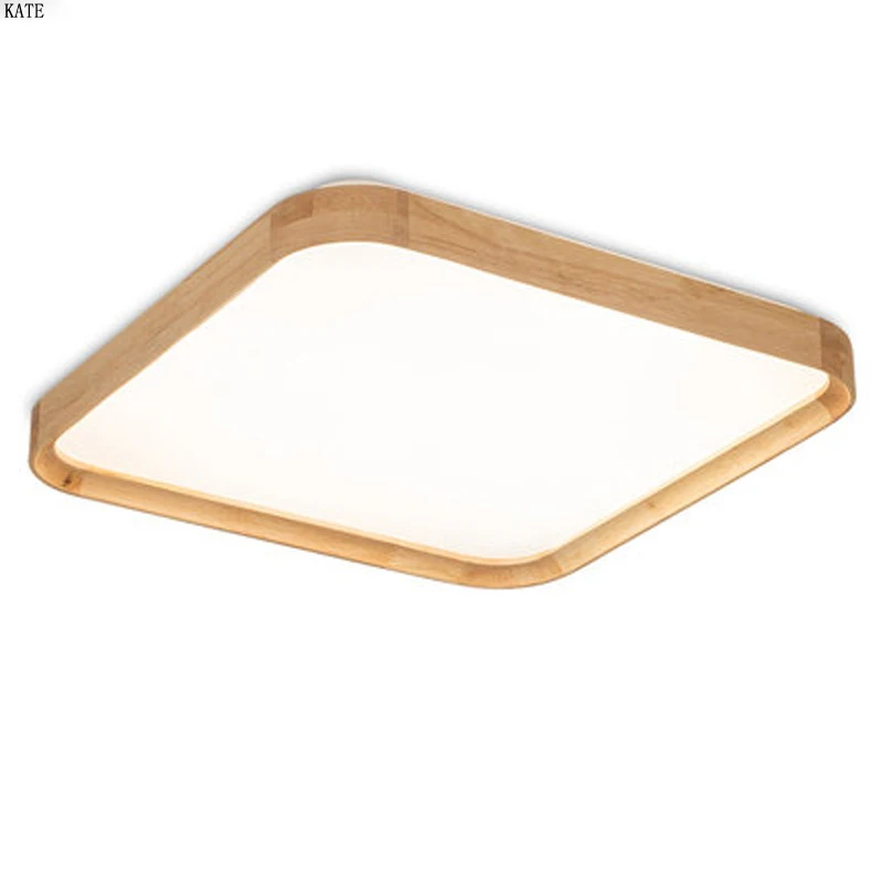 

Nordic led ceiling lamp ultra-thin living room lamp simple modern home room lamp bedroom lamp creative solid wood lamps